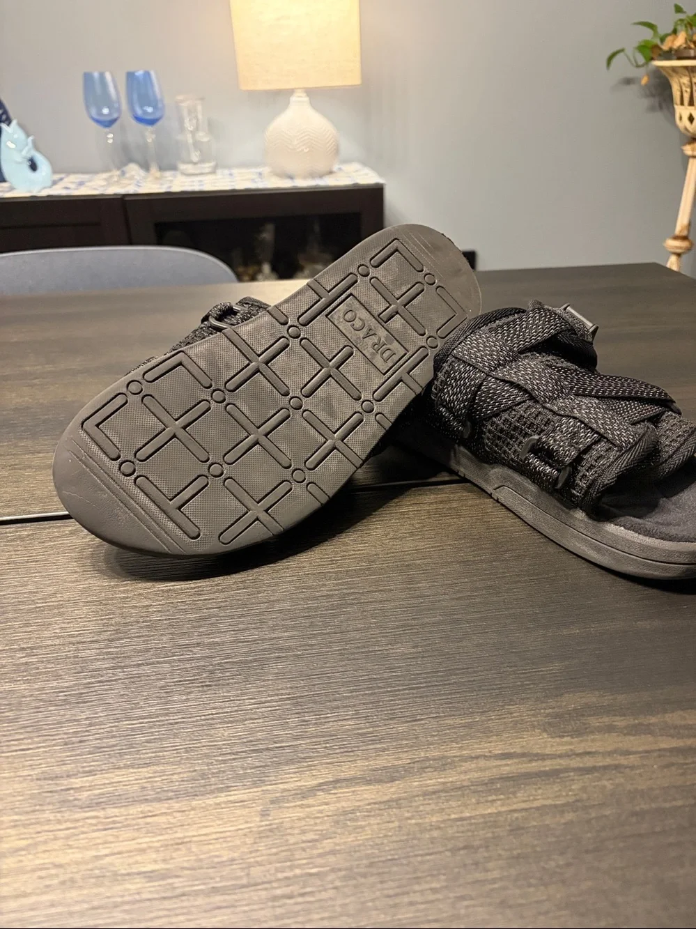 DracoSlidesThunderReflective SlidesSandalsSuede Comfort | UnisexMen 7-8 / W 9-10